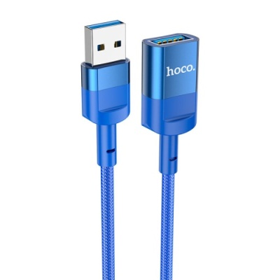 подовжувач usb hoco u107 usb male to usb female usb3.0 (синій) 