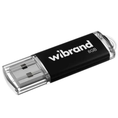 usb флеш-накопичувач wibrand 8gb cougar (чорний) 