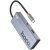 USB HUB Hoco HB50 Type-C 5-in-1 (HDTV+PD+USB3.0*3) (Сірий) usb hub hoco hb50 type-c 5-in-1 (hdtv+pd+usb3.0*3) (сірий)