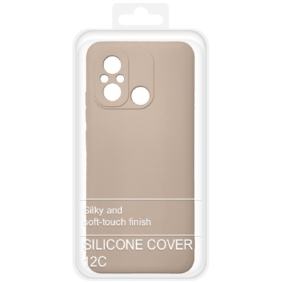 Купить силіконовий чохол soft silicone case для xiaomi redmi 12c (пудра) онлайн