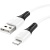 кабель hoco x82 silicone usb - lightning 2.4a/1m (білий) 