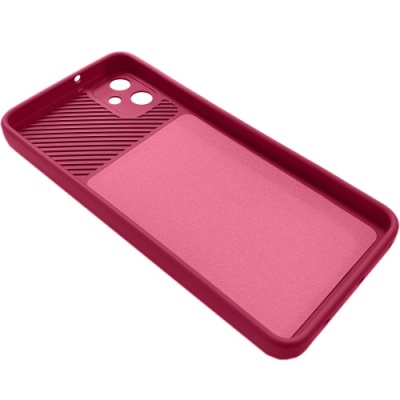 Купить силіконовий чохол soft tpu armor camshield для samsung a055 galaxy a05 - wine red онлайн
