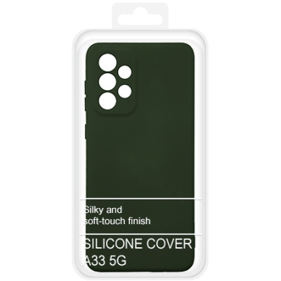 Купить чохол soft silicone case full для samsung a336 galaxy a33 5g (темно-зелений) онлайн