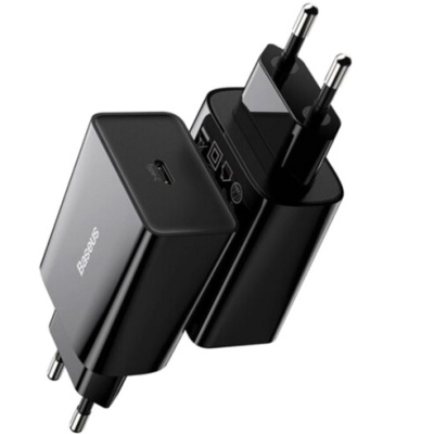 мережевий зарядний пристрій baseus speed mini (ccfs-sn01) 1type-c/20w/pd (чорний) 