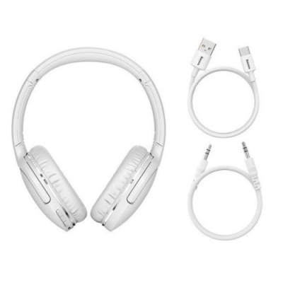 бездротові навушники накладні baseus encok wireless d02 pro (білий) 