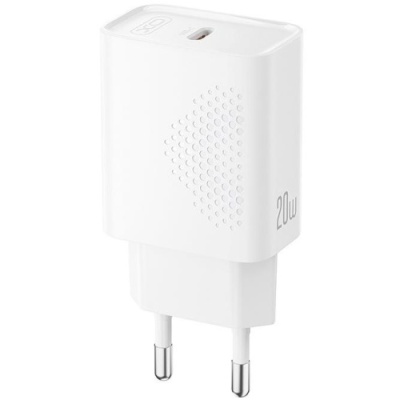 мережевий зарядний пристрій xo l160 1type-c/20w/pd (бiлий) 