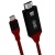 кабель hdmi xo gb005 type-c - hdmi 4k 2m (чорно-червоний) 