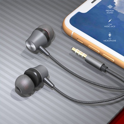 навушники skydolphin sr03 with mic gray 