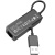 Перехідник Borofone DH7 Ricco USB to RJ45 (100 Mbps) (Чорний) перехідник borofone dh7 ricco usb to rj45 (100 mbps) (чорний)