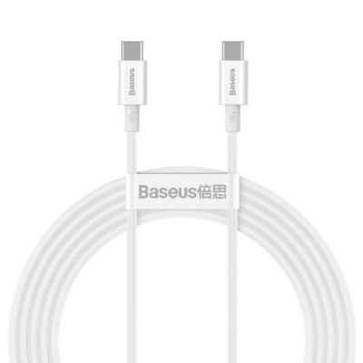 кабель baseus superior series (pd) type-c - type-c 100w/2m (catys-c02) (white) 