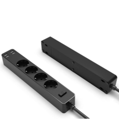 мережевий подовжувач xo wl-10 eu 4ac+4usb (чорний) 