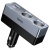 Розгалужувач прикурювача Hoco Z65B PD48W+QC3.0 (2 роз'єми прикурювача/1USB/1Type-C) (чорний)