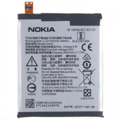 акумулятор (aaaa) для nokia 5/nokia 3.1/nokia 5.1 he321/he336 (2900mah)