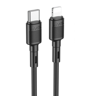 кабель hoco x83 (pd) type-c - lightning 20w 3a/1m (чорний) 