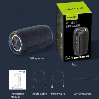 портативна колонка zealot s49 (чорний) 
