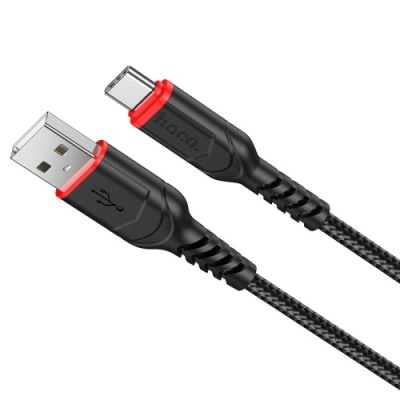 кабель hoco x59 victory usb - type-c 3.0a/1m (чорний) 