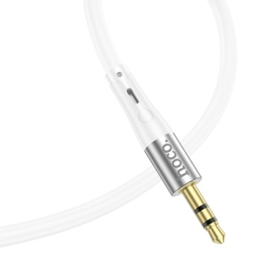кабель aux hoco upa22 3.5mm(male) - lightning(male) 1m (білий) 