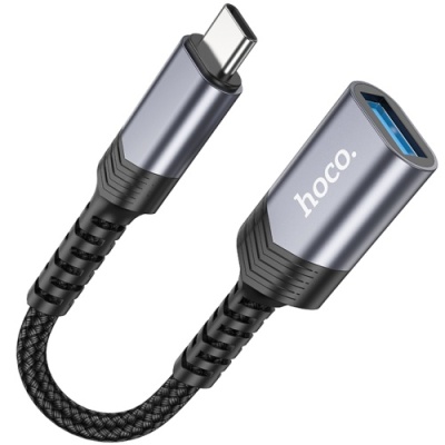 перехідник hoco ua24 type-c - usb3.0 (сірий) 