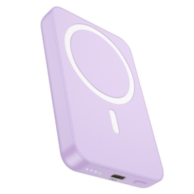 додаткова батарея power bank hoco j109 easy pd20w magsafe fast charging power bank 5000mah (purple) 