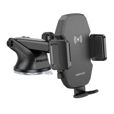 Автотримач Borofone BH214 Central Console Wireless Charger 15W (Чорний)