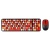 бездротова клавіатура і миша twolf tf350 colorful (чорний/червоний) 