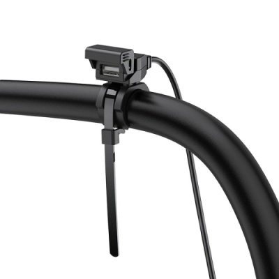 зарядний пристрій для мотоцикла hoco z45 1usb/2.4a (чорний) 
