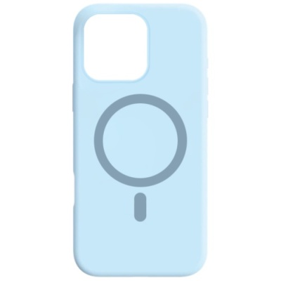 Купить чохол silicone case with magsafe для apple iphone 14 pro (blue) онлайн