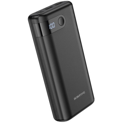 додаткова батарея power bank borofone bt35a smart force digital display 20000 mah (чорний) 