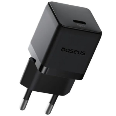 мережевий зарядний пристрій baseus palm fast charger (p10111602113-00) 1type-c/20w/pd (чорний) 