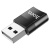 перехідник hoco ua17 otg usb 2.0 male - type-c female (чорний) 