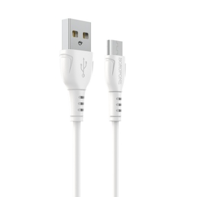 кабель borofone bx51 usb - microusb 2.4a/1m (білий) 