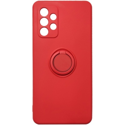 Купить силіконовий чохол soft silicone casevsmagnet ring для samsung a525 galaxy a52 - red онлайн