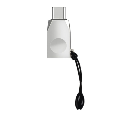 перехідник hoco ua9 otg usb - type-c (сталевий) 