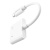 перехідник borofone bv12 apple lightning - (aux 3.5mm+lightning charge) (білий) 