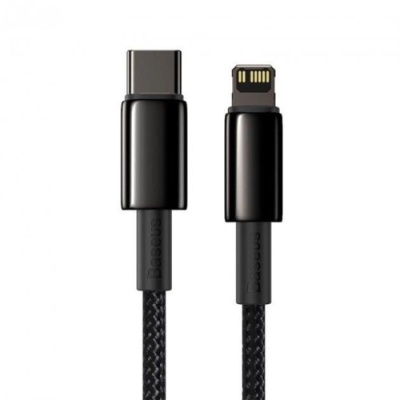 кабель baseus tungsten gold type-c - lightning 20w 1m (catlwj-01) (black) 