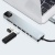 usb hub адаптер xo-hub003 2 usb/type c/pd/hdmi 4k/sd/tf/rj45 8 in 1 (чорний) 