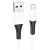 кабель hoco x82 silicone usb - microusb 2.4a/1m (білий) 