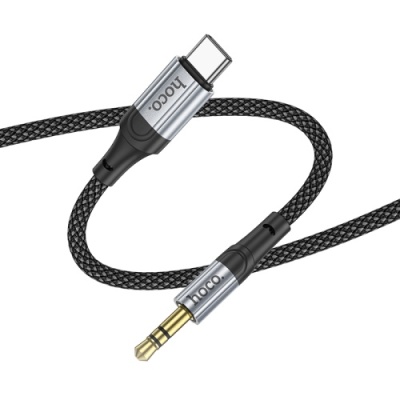 кабель aux hoco upa26 3.5mm(male) - type-c(male) 1m (чорний) 
