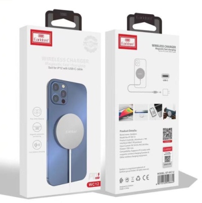 безпровідний зарядний пристрій earldom et-wc12 phone&tws charger pd/5w/7.5w/10w/15w 