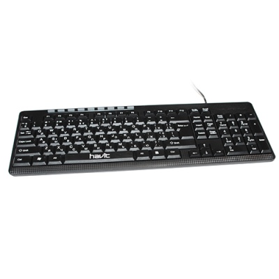 клавіатура провідна havit hv- kb312 multimedia black 