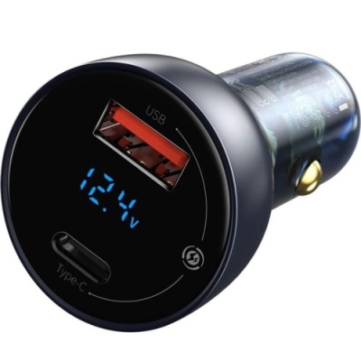 Автомобільний Зарядний Пристрій Baseus Particular PPS (CCKX-C0G) 1USB/30W/QC4.0 + 1Type-C/65W/PD (Dark Grey)