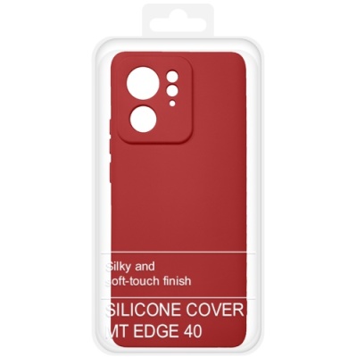 Купить силіконовий чохол soft silicone case для motorola edge 40 (червоний) онлайн