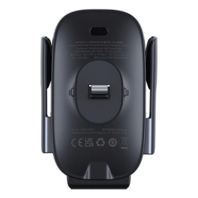 Автотримач з бездротовою зарядкою Baseus Wireless Charger Milky Way Pro 15W (C40357000111-00) Black