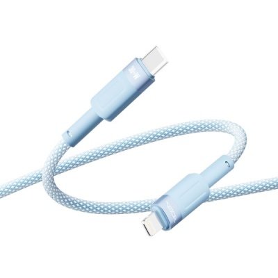кабель ridea rc-cp43 colorpro type-c - lightning 30w 1.2m (блакитний) 