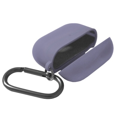 Купить чохол silicone case with fibra для навушників airpods pro (lavander grey) онлайн