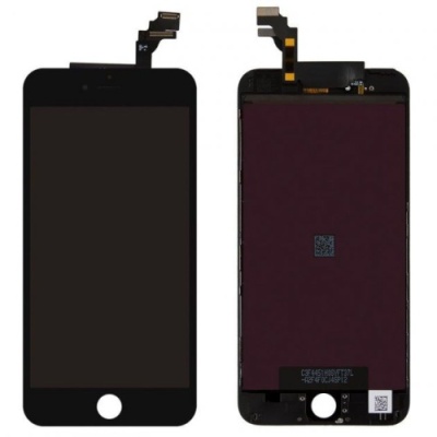 дисплей для apple iphone 6, чорний, із сенсорним екраном, з рамкою, copy, tianma