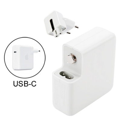 мережевий зарядний пристрій macbook magsafe usb-c 61w (білий) 
