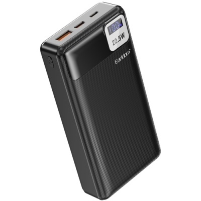 додаткова батарея power bank earldom et-pd30 20000 mah pd20w+qc3.0 22.5w (чорний) 