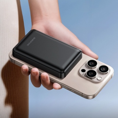 додаткова батарея power bank borofone bj82 with magsafe 5000 mah (чорний) 