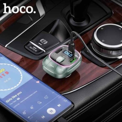 FM Модулятор Hoco E76 (Сірий)